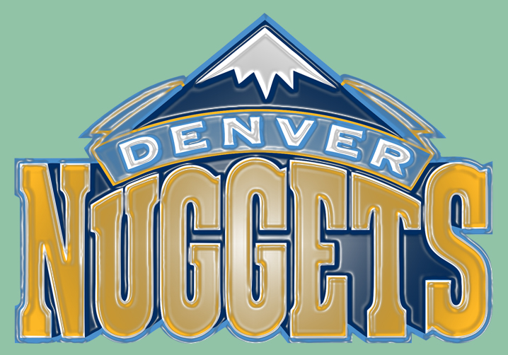 Denver Nuggets Plastic Effect Logo iron on paper